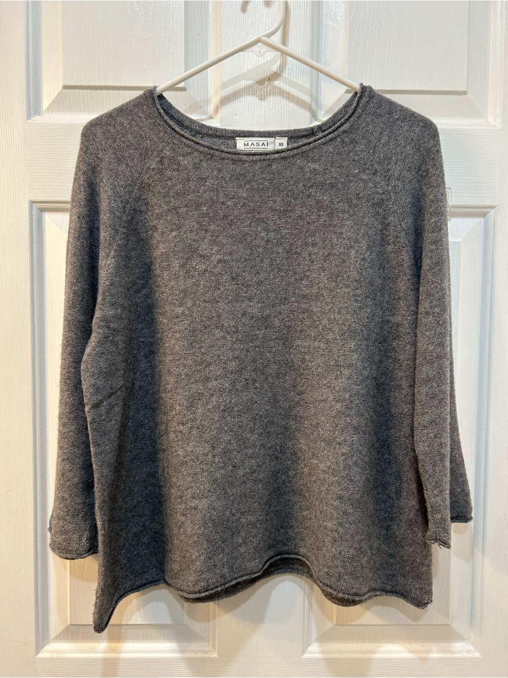 Masai Boxy Wool‎ Round Neck Jumper Size XS Oversized Sweater Luxury Minimalist
